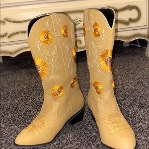 Sunflower Cowboy Boots